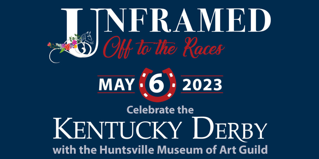 Unframed Off to the Races 2023 logo: event is May 6, 2023