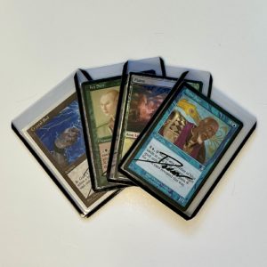 four signed magic: the gathering cards