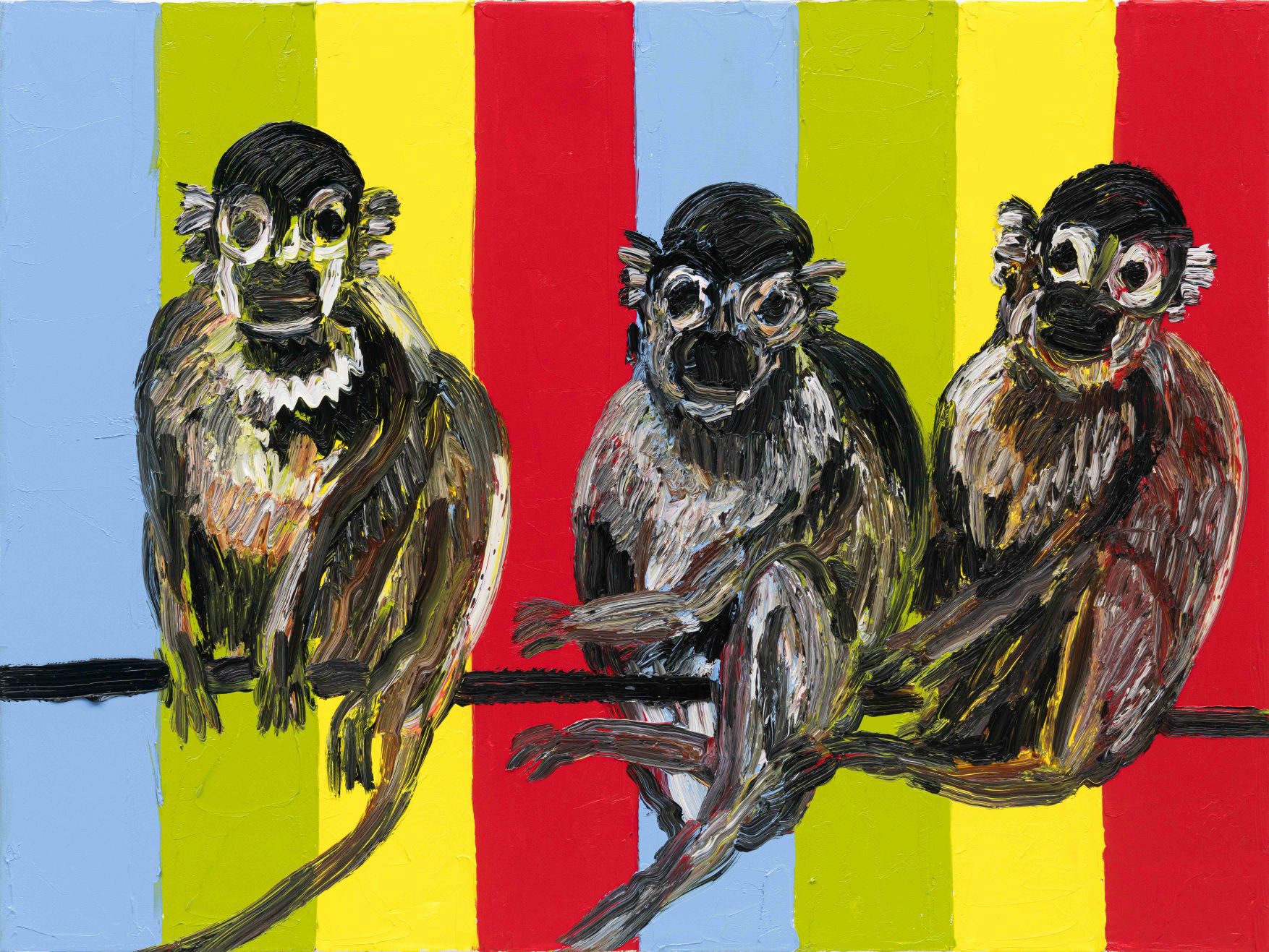 Three Squirrel Monkeys